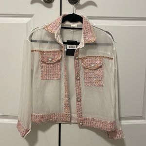 NWT twist & turn tweed detail jacket from TopShop in London